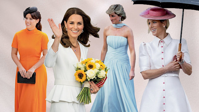 Princess Eugenie, Princess Kate, Princess Diana and Zara Tindall