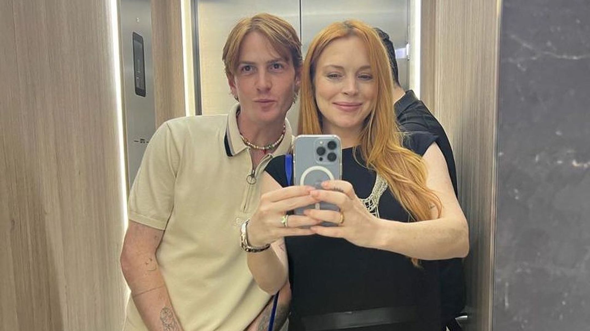 Lindsay with her brother