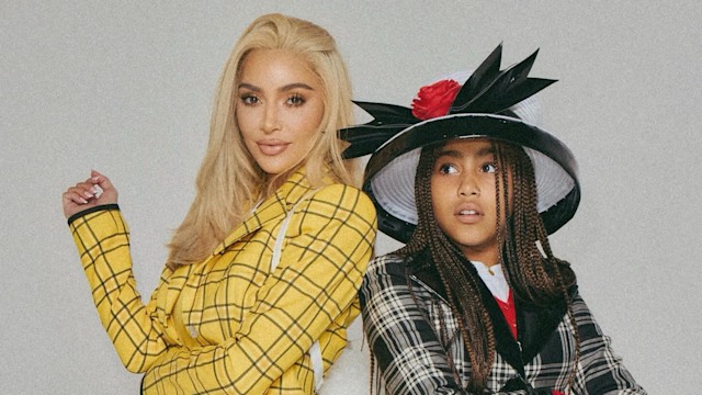 Kim Kardashian and North West dress up as Cher and Dionne from Clueless for Halloween