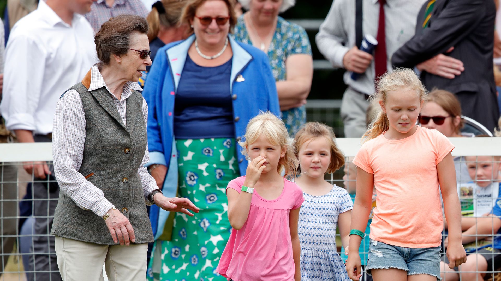 Princess Anne with granddaughters, Isla, Mia and Savannah