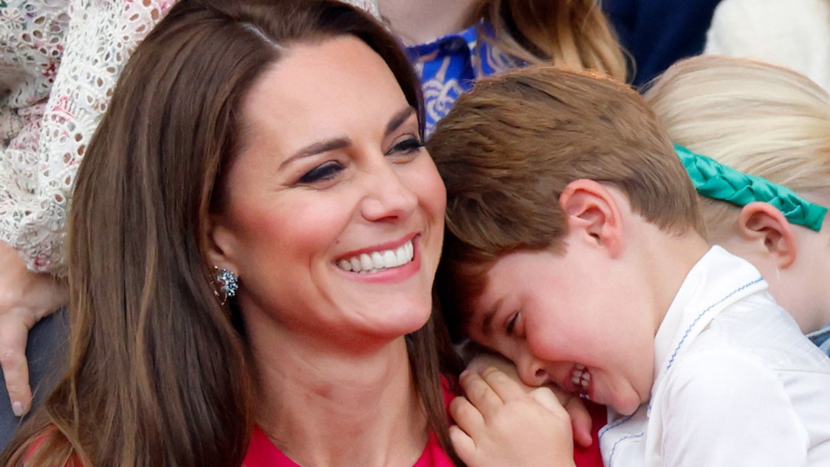 Kate Middleton beams as she cradles Prince Louis in new Mother's Day