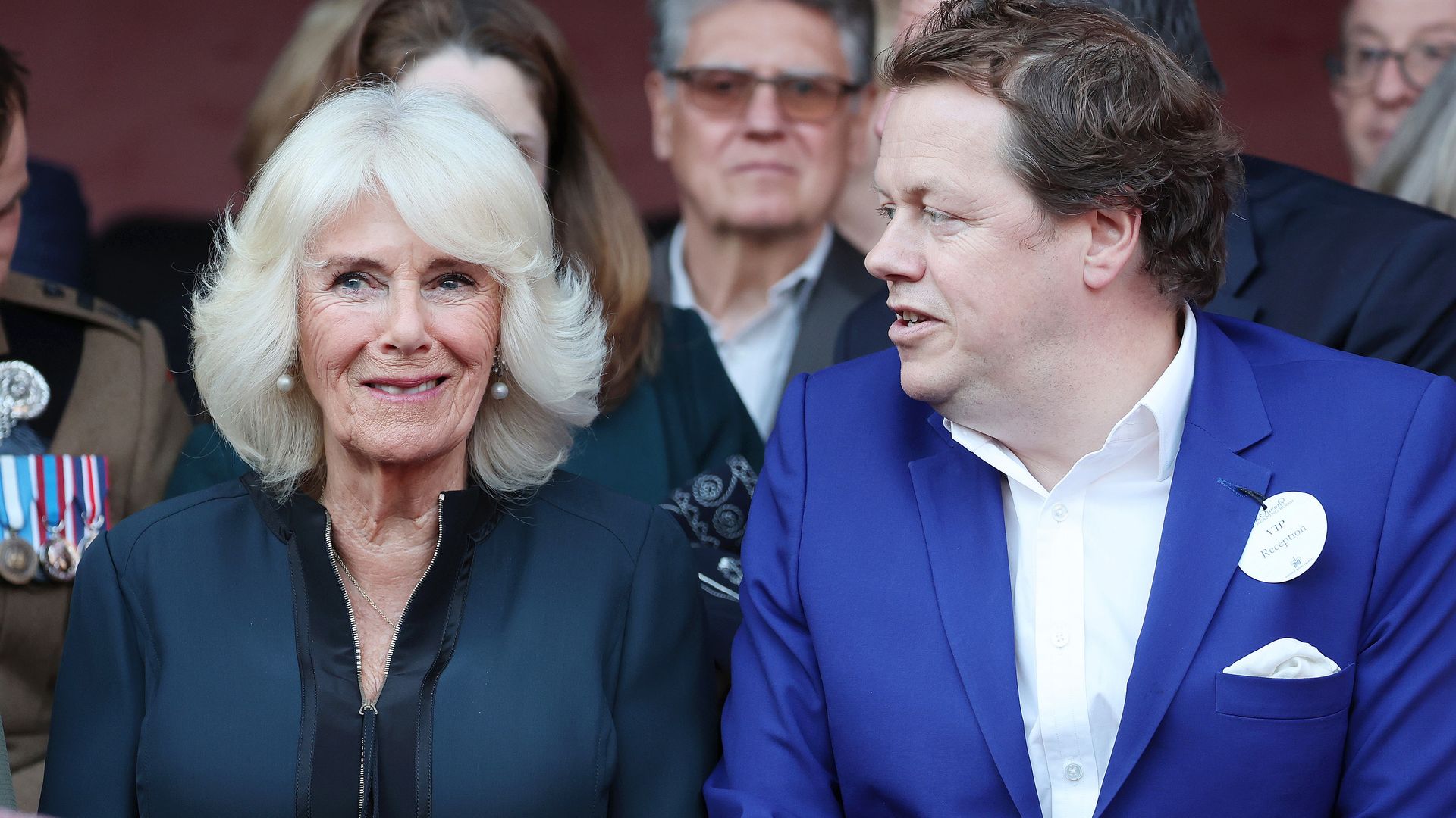 Tom Parker Bowles with mother Queen Camilla