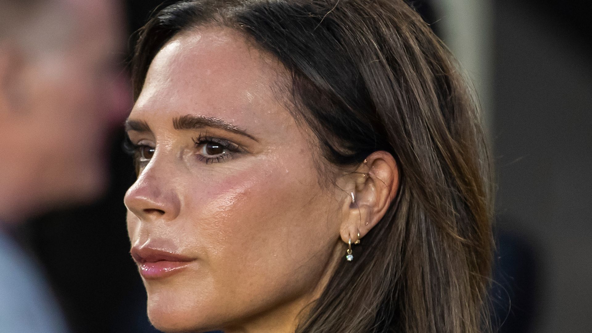 Victoria Beckham's red hot lipstick transforms her posh pout