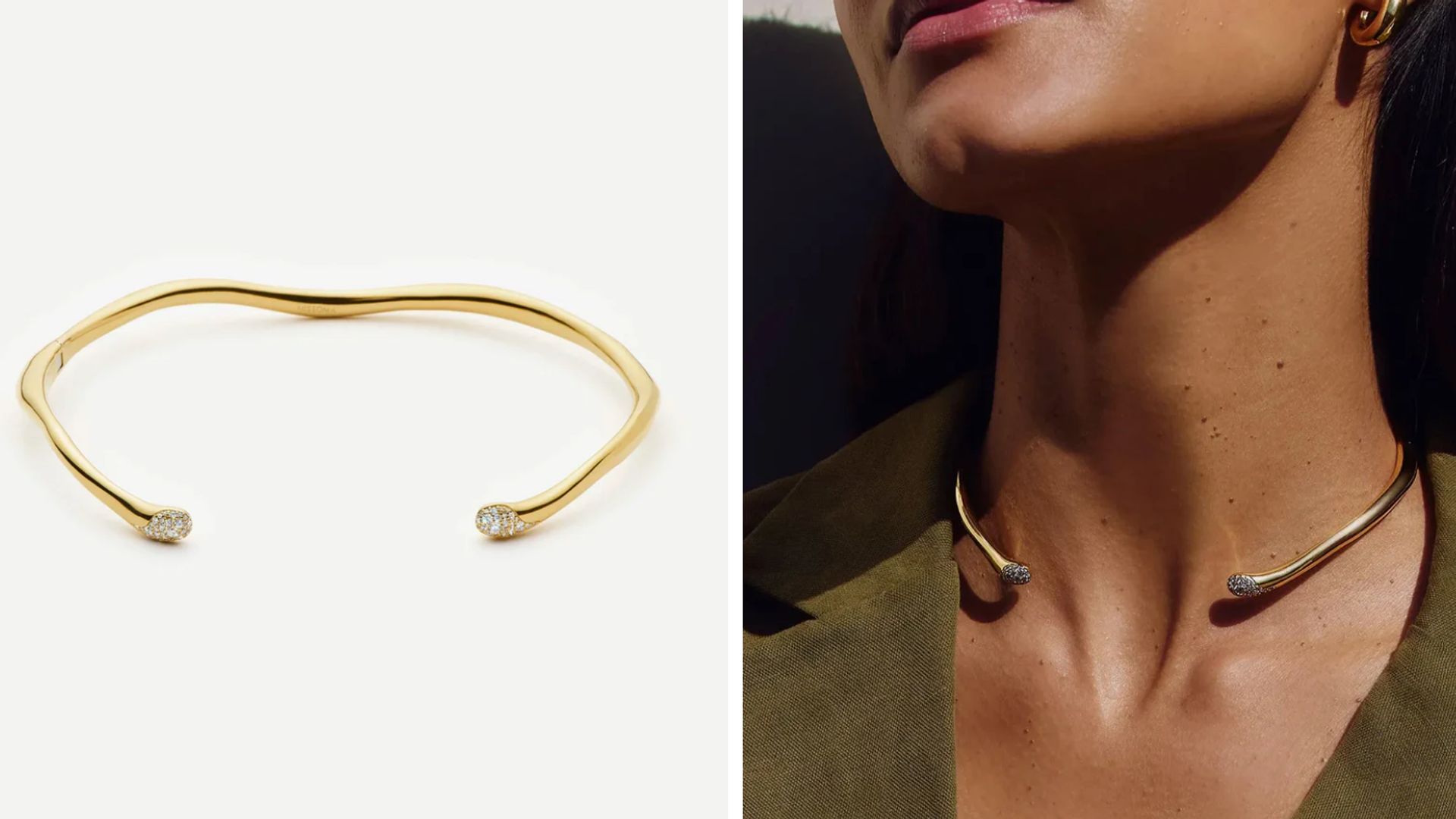 Le collier à ongles Cartier Juste un Clou de Meghan Markle qu'elle porte à plusieurs reprises – j'ai trouvé de bons sosies pour moins cher 6 OBTENEZ LE LOOK : Collier ras du cou Missoma Molten Snow Torque