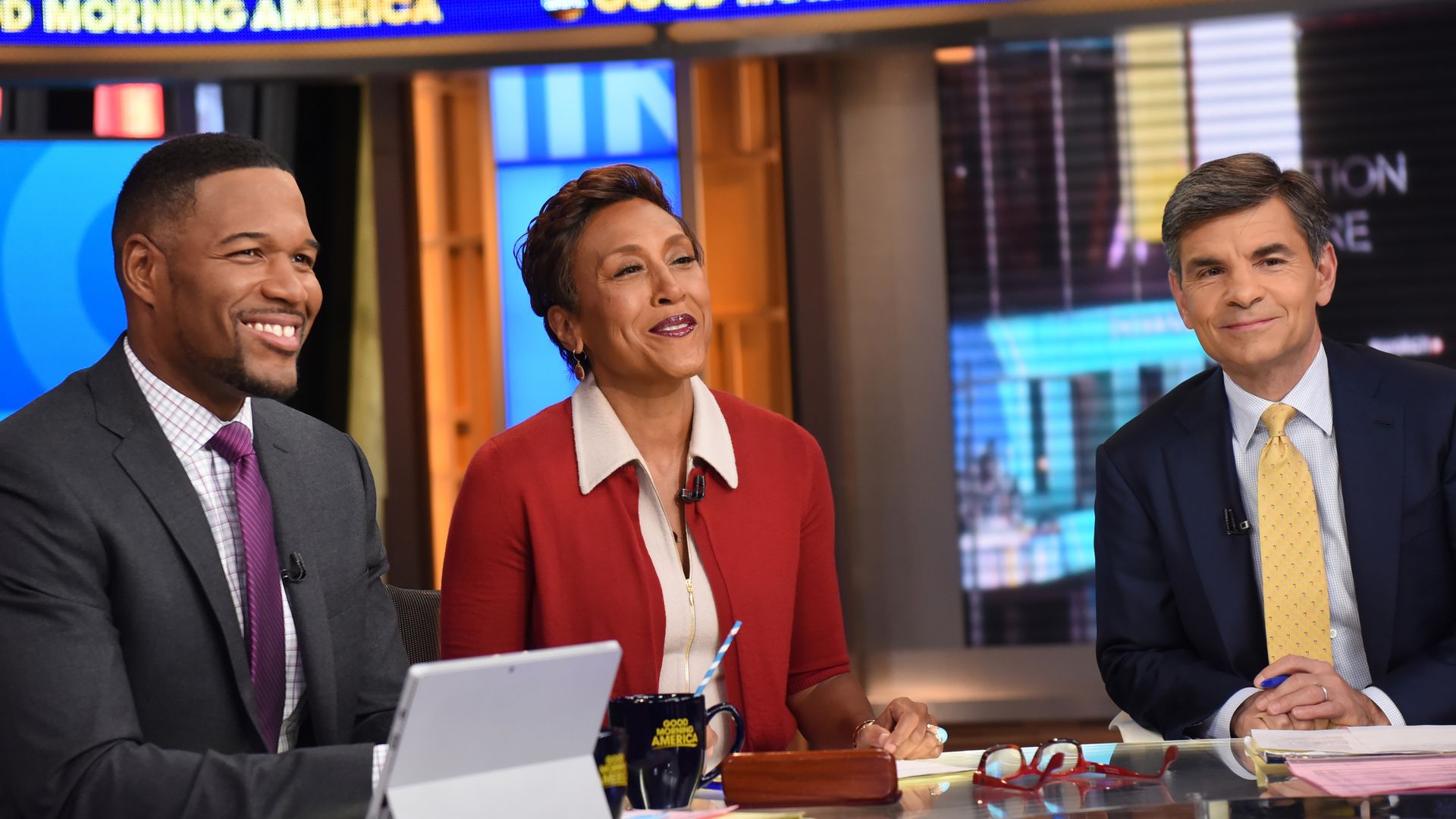 George Stephanopoulos and Michael Strahan’s daughters feature in GMA’s on-air tradition