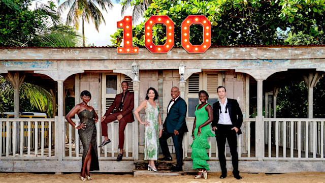 Death in Paradise 100th Episode, Darlene (GINNY HOLDER), Marlon Pryce (TAHJ MILES), Catherine Bordey  (ELIZABETH BOURGINE), Selwyn Patterson (DON WARRINGTON), Naomi Thomas  (SHANTOL JACKSON), DI Neville Parker (RALF LITTLE),100th Episode