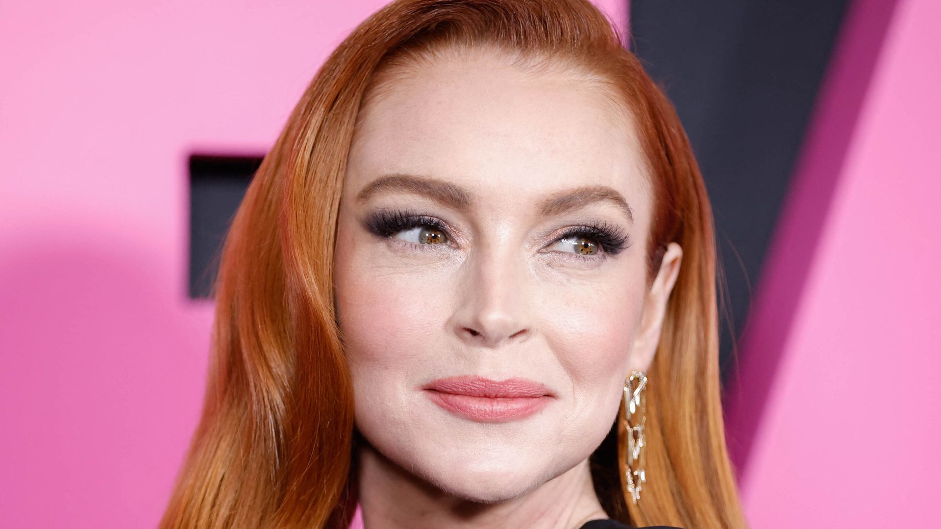 Lindsay Lohan looks 'so fetch' in cutout postbaby gown on Mean Girls