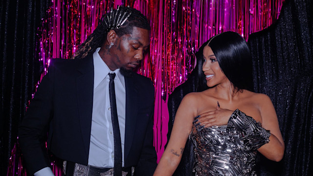 Offset and Cardi B attend the 2023 MTV Video Music Awards at Prudential Center on September 12, 2023 in Newark, New Jersey. (Photo by Catherine Powell/Getty Images for MTV)