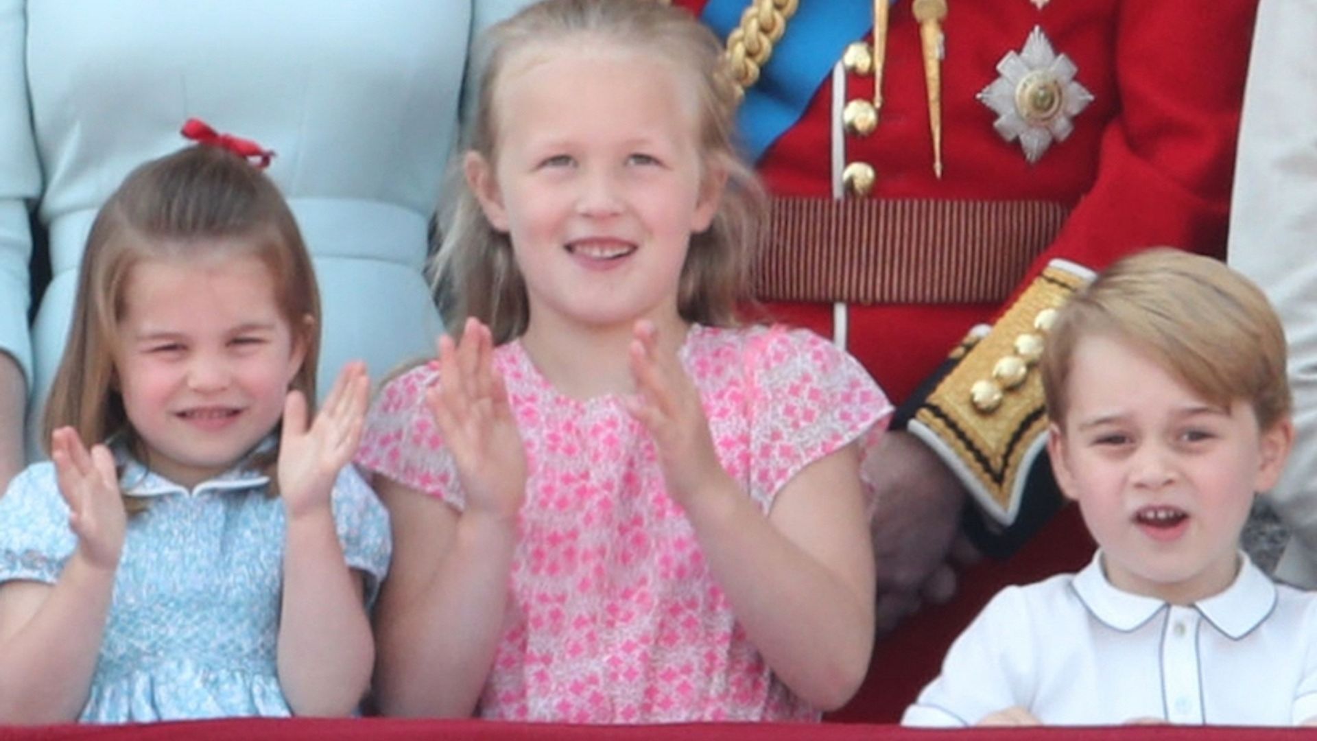 prince george princess charlotte trooping the colour