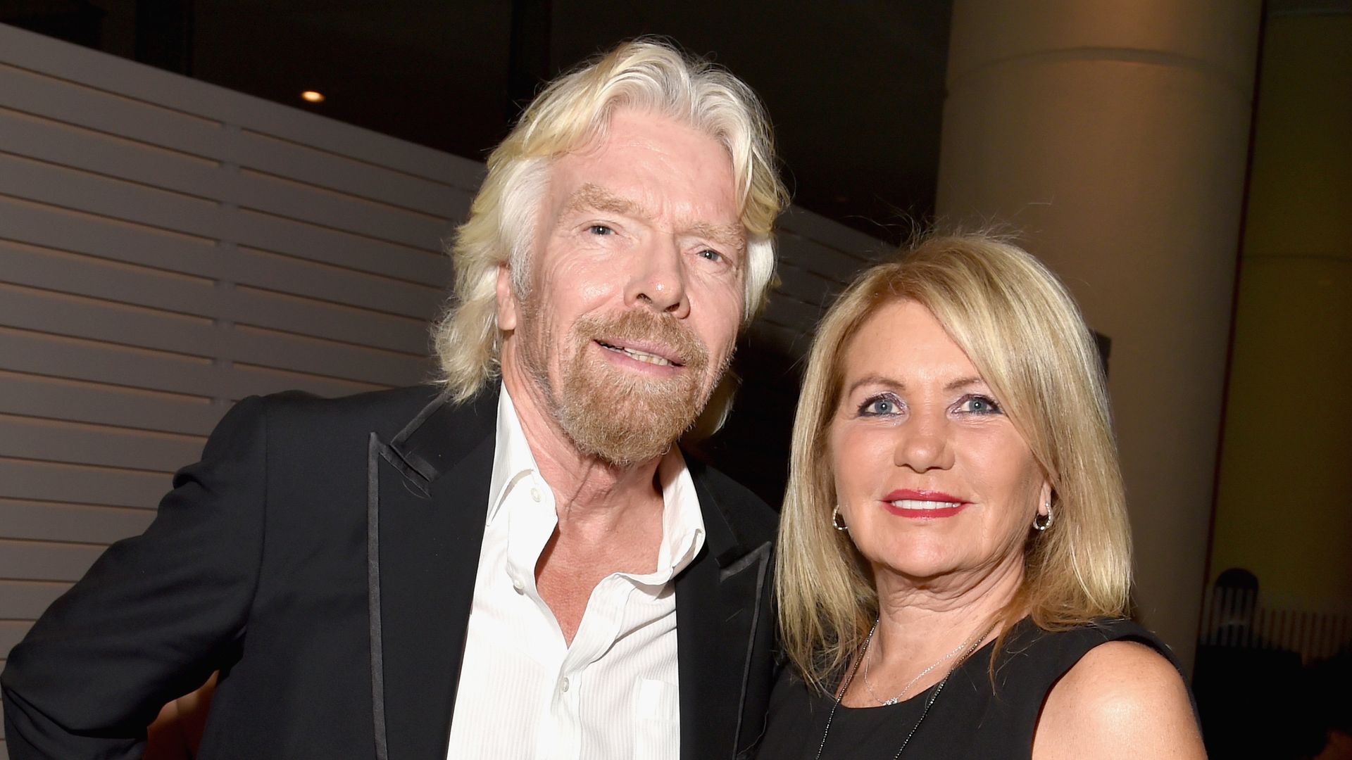 Sir Richard Branson (L) and Joan Templeman