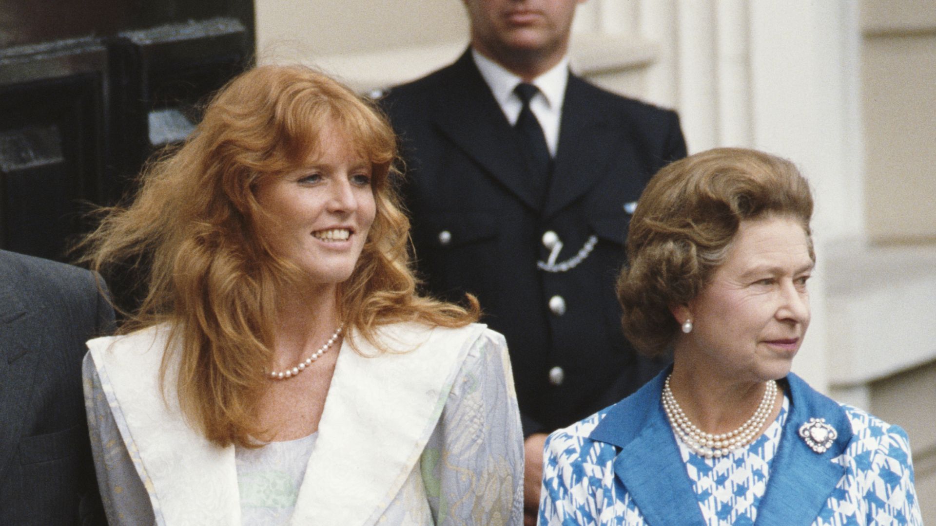 Queen Elizabeth II with Sarah Fergsuon