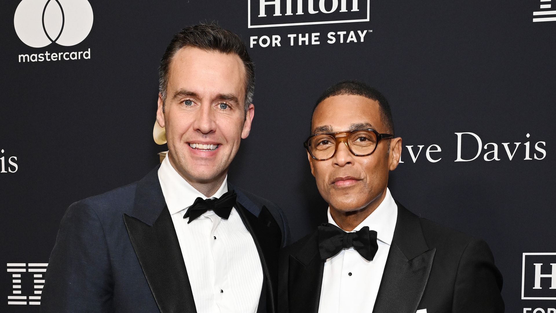 Tim Malone and Don Lemon at the Pre-GRAMMY Gala held at The Beverly Hilton on February 3, 2024 in Los Angeles, California