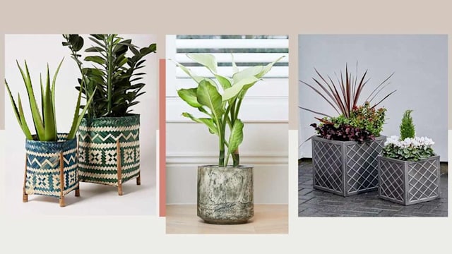 Outdoor plant pots