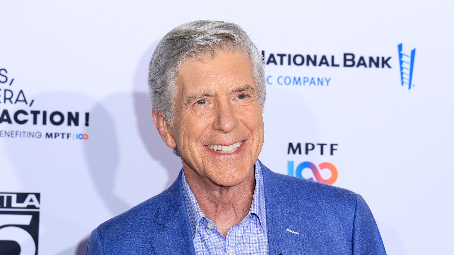 Tom Bergeron at MPTF's "Lights, Camera, Take Action!" Telethon at Sunset Bronson Studios on December 08, 2024 in Los Angeles, California