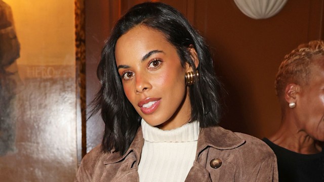 Rochelle Humes attends the launch of The Georgia Bag hosted by Georgia Medley and Marina Raphael at Tramp on October 9, 2024 in London, England