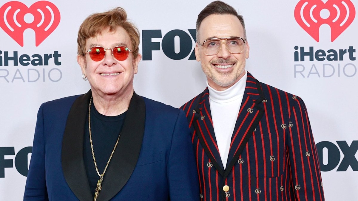 Elton John, David Furnish and Sons Twin in Versace for Family Photo