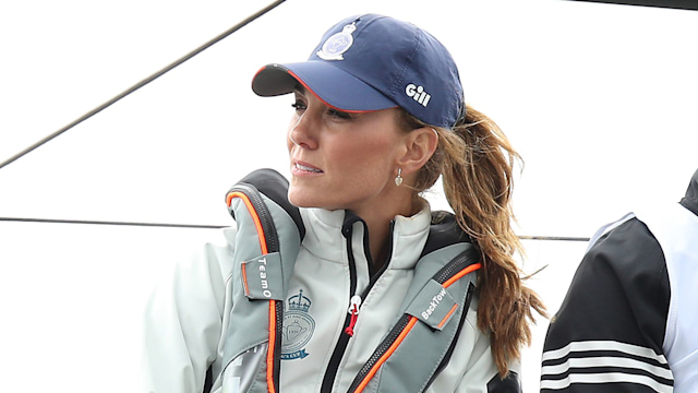 kate middleton cap shorts sailing