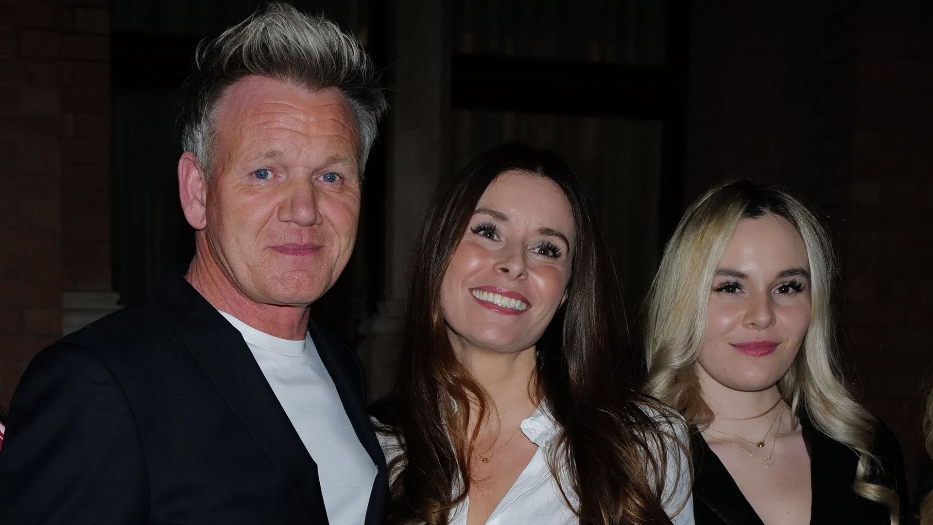 Holly Ramsay with her parents at the GQ Food & Drink Awards 2023