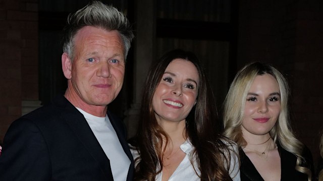 Holly Ramsay with her parents at the GQ Food & Drink Awards 2023