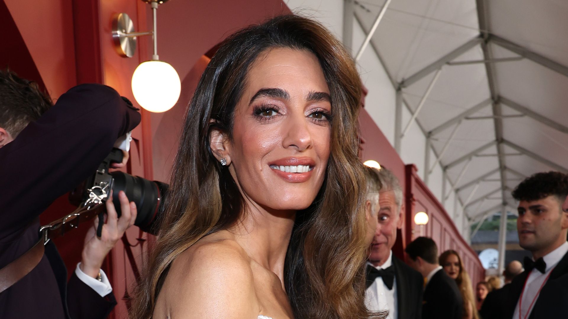 Amal Clooney attends The 78th Annual Tony Awards at Radio City Music Hall on June 08, 2025 in New York City. (Photo by Kevin Mazur/Getty Images for Tony Awards Productions)