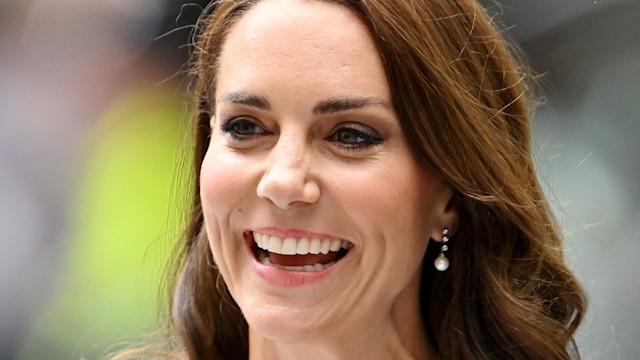 Kate Middleton smiles at the opening of the National Portrait Gallery