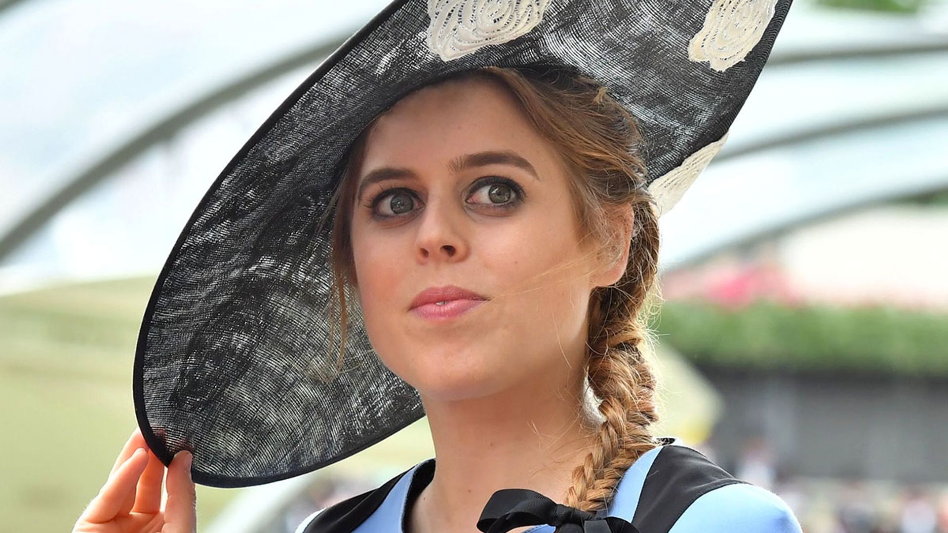 princess beatrice wearing a hat
