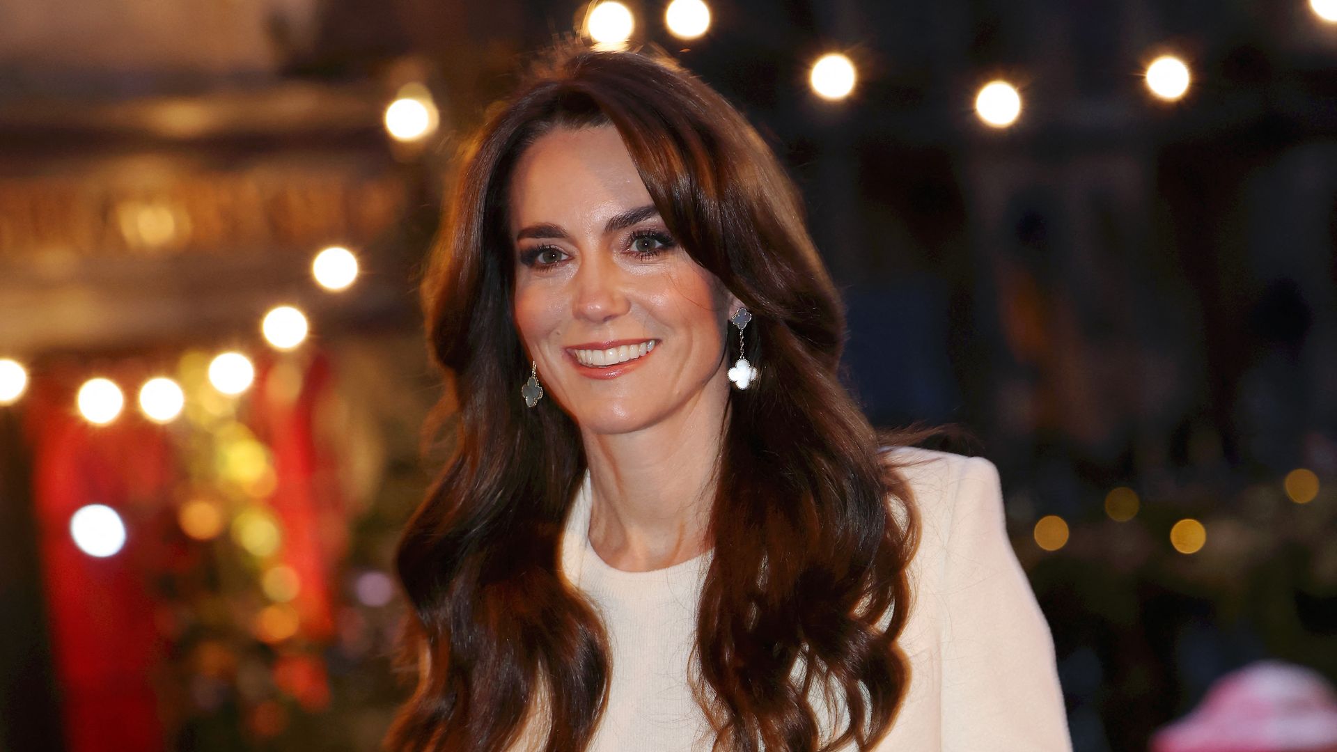 Kate Middleton in white outfit