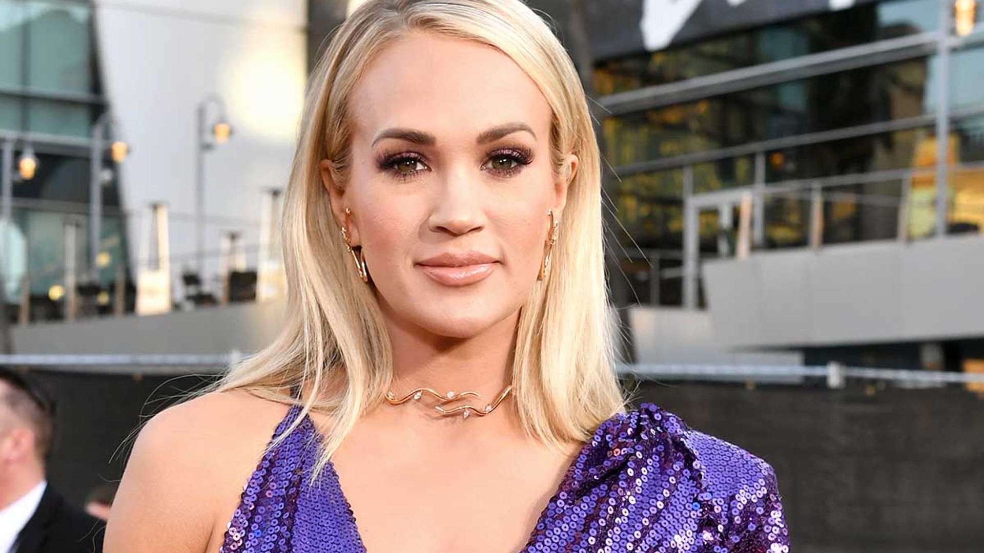 Carrie Underwood Rocks Denim Mini Dress As She Announces New Album