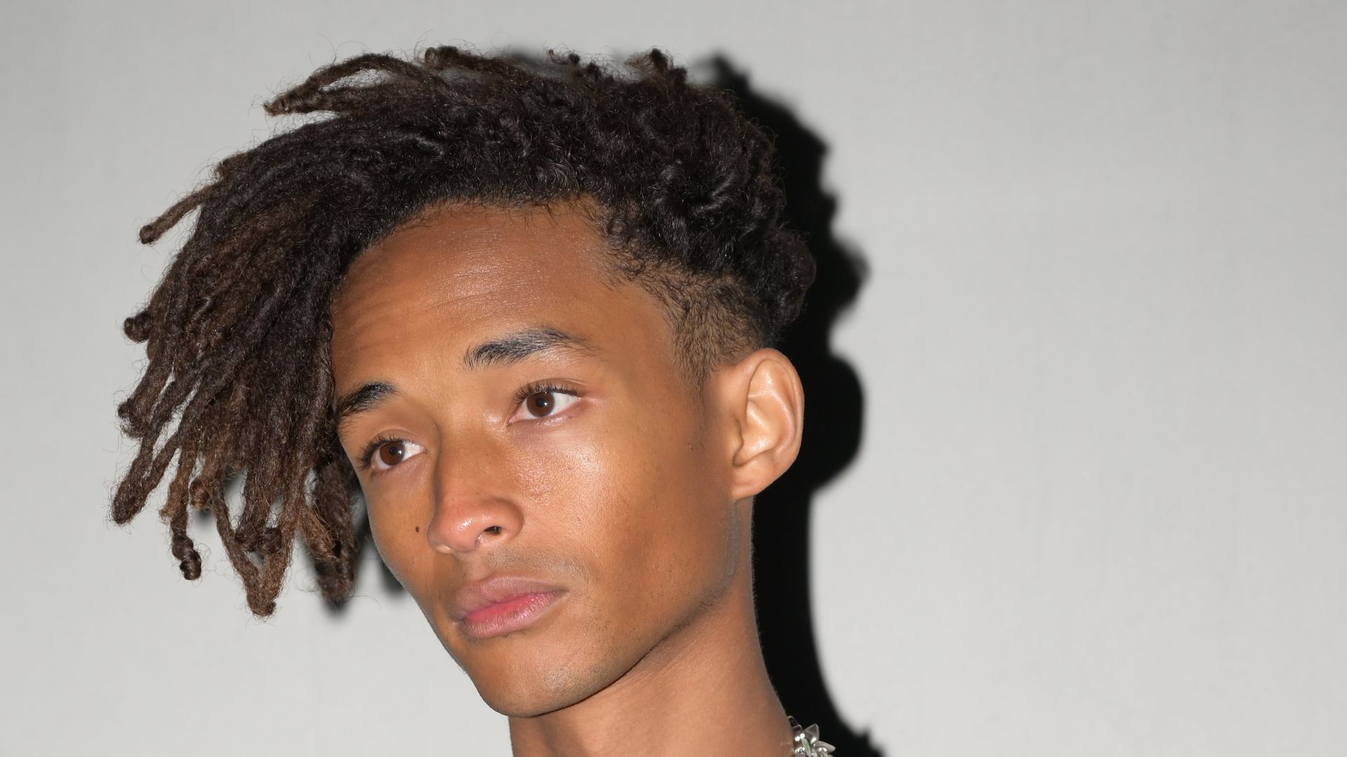 Jaden Smith wears gender-fluid look with plunging neckline as he steps out in Paris