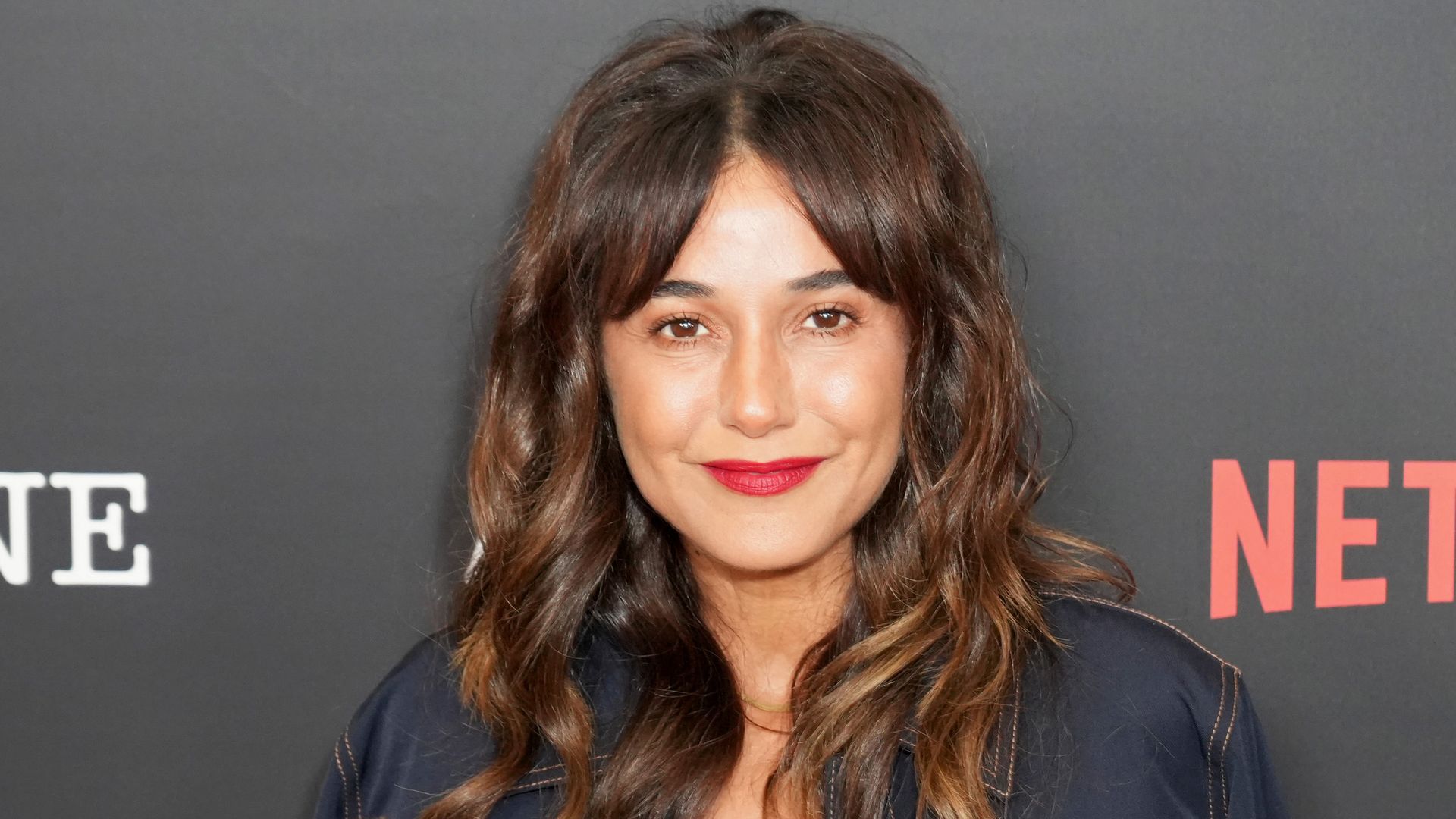 Emmanuelle Chriqui attends the premiere of "The Lincoln Lawyer" Season 4 at PMC Rooftop Terrace on January 28, 2026 in West Hollywood, California. (Photo by Olga Onate/Getty Images)