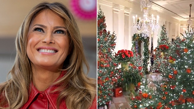 melania trump home christmas