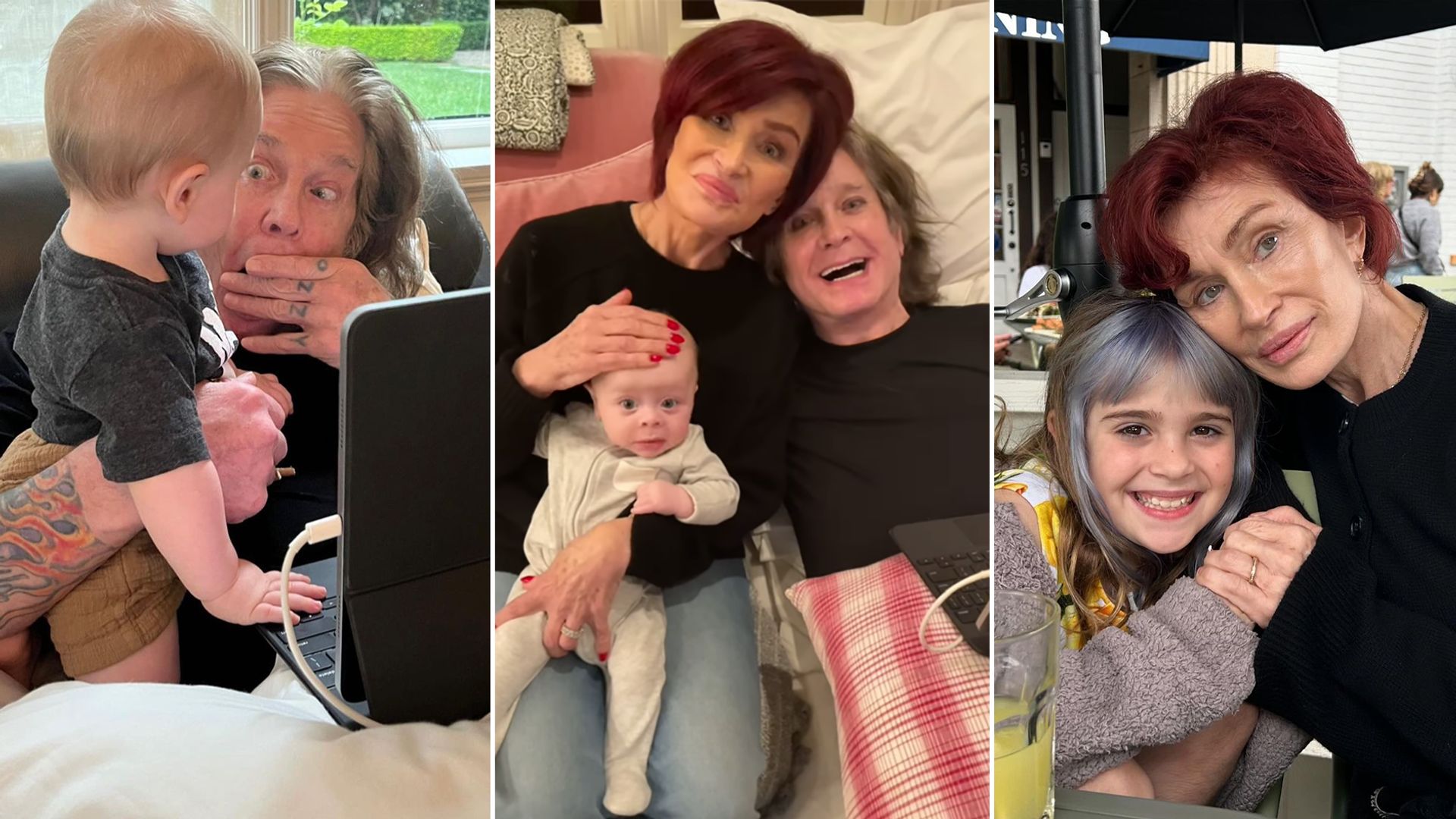 Rare photos of Sharon and Ozzy Osbourne's 5 grandchildren