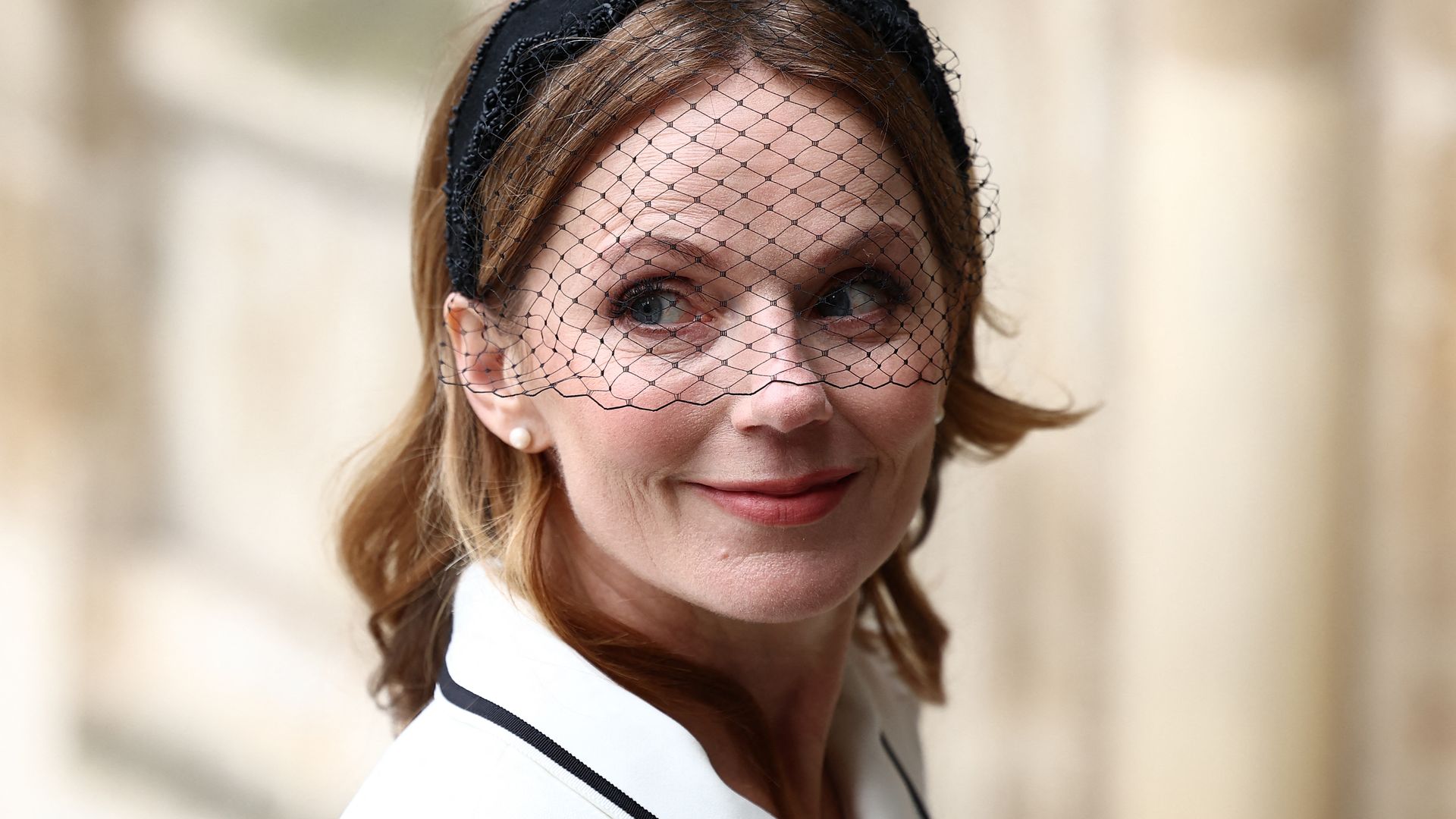 Geri Halliwell-Horner looks so beautiful in fitted pencil dress – and epic veil