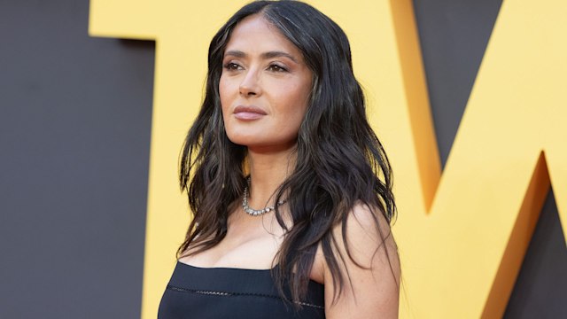 Salma Hayek attends the European premiere of "Blink Twice" at the Odeon Luxe Leicester Square on August 19, 2024 in London, England.