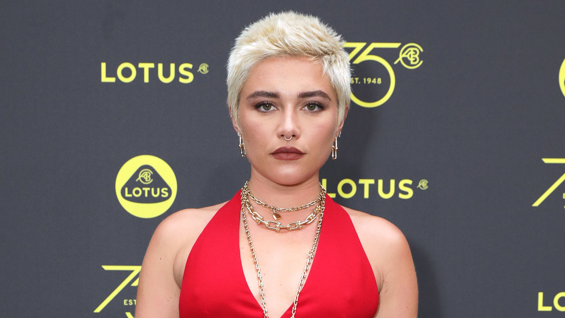 LONDON, ENGLAND - JULY 27: Florence Pugh attends the launch of Lotus London, the first flagship in Europe for Lotus cars, on July 27, 2023 in London, England. (Photo by Dave Benett/Getty Images for Lotus)