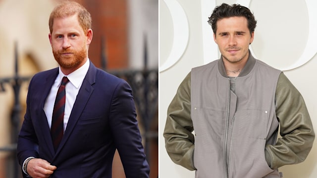 Prince Harry and Brooklyn Beckham crossed paths at a Hollywood dinner amid their respective ongoing family rifts