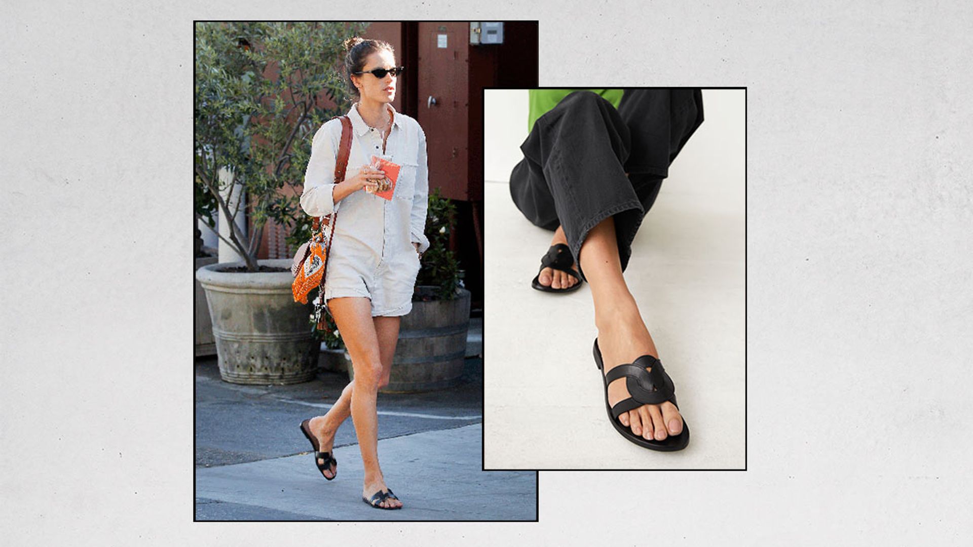 Authora Black Natural Sole Leather Sandals by Midas | Shop Online at Midas