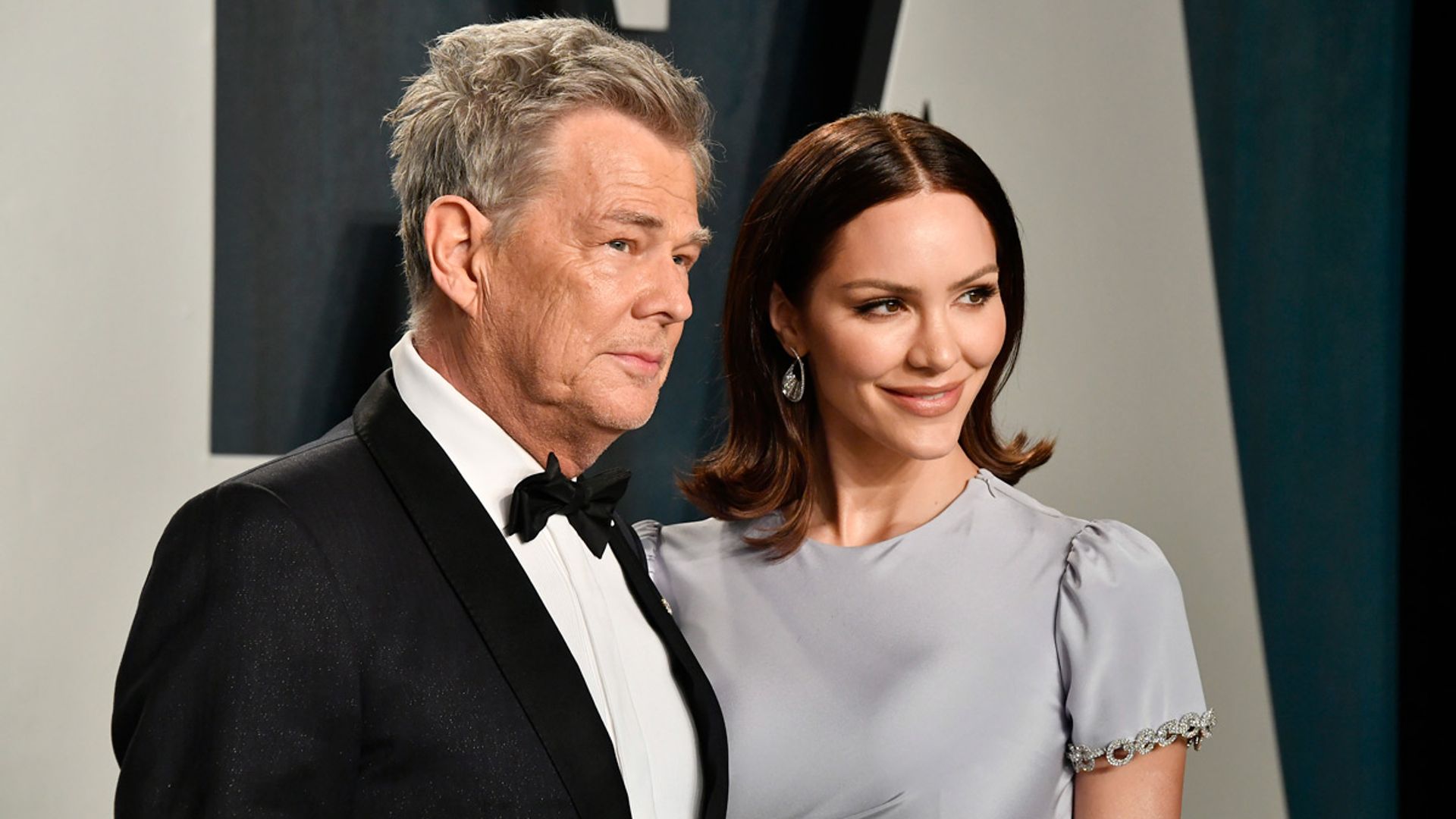 Katharine McPhee finally shows face of her baby son with David Foster!