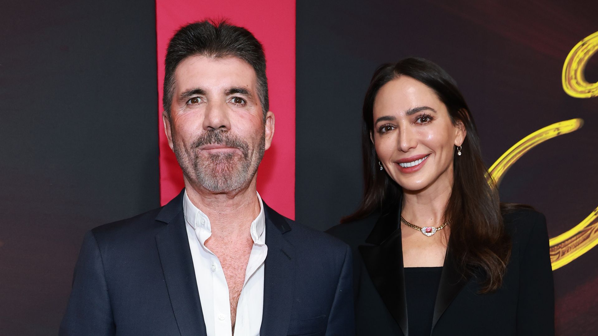 Simon Cowell and Lauren Silverman attend the Broadway opening night of & Juliet at 