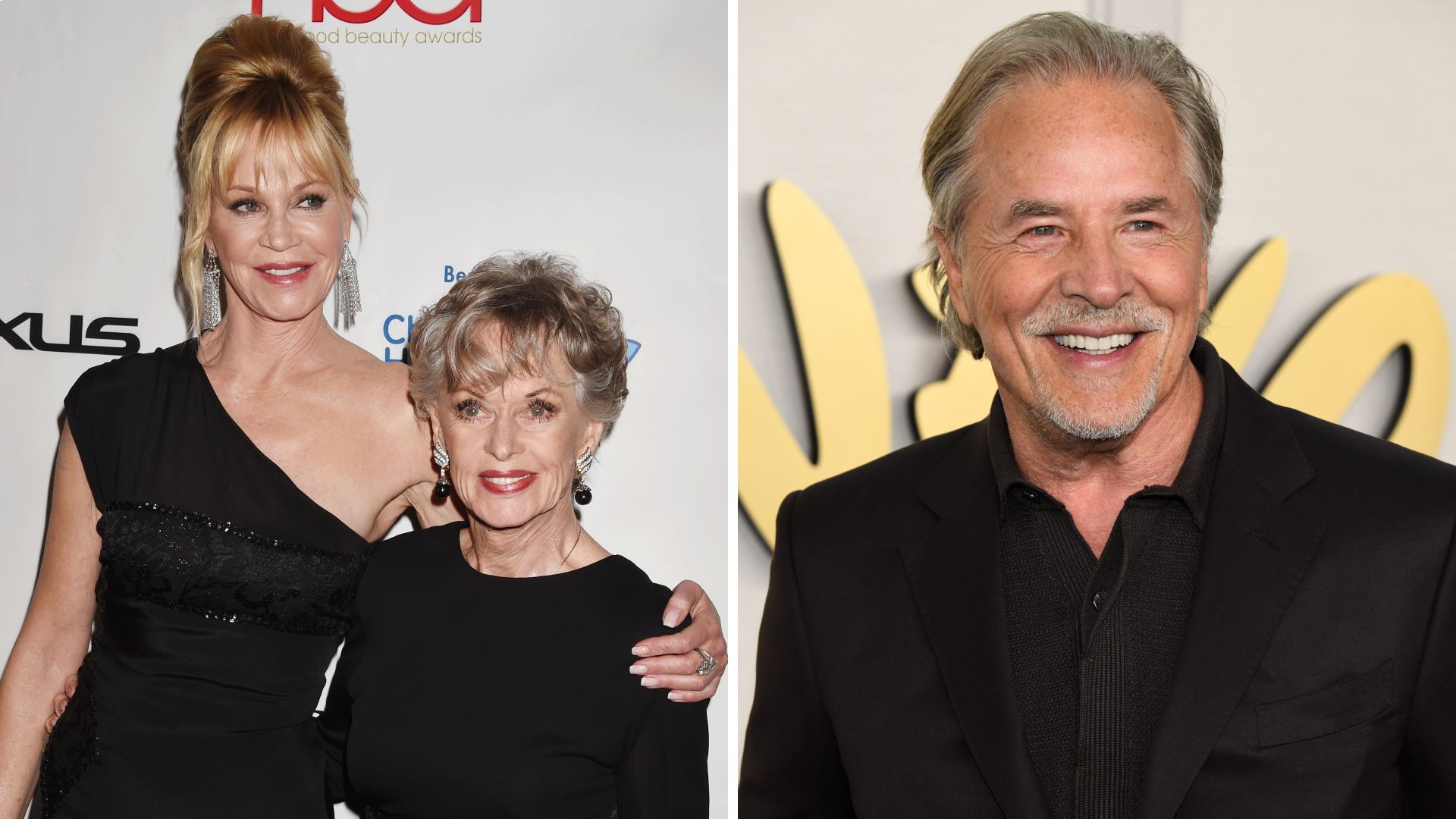 Melanie Griffith’s ex Don Johnson poses with legendary former mother-in-law Tippi Hedren in rare photo