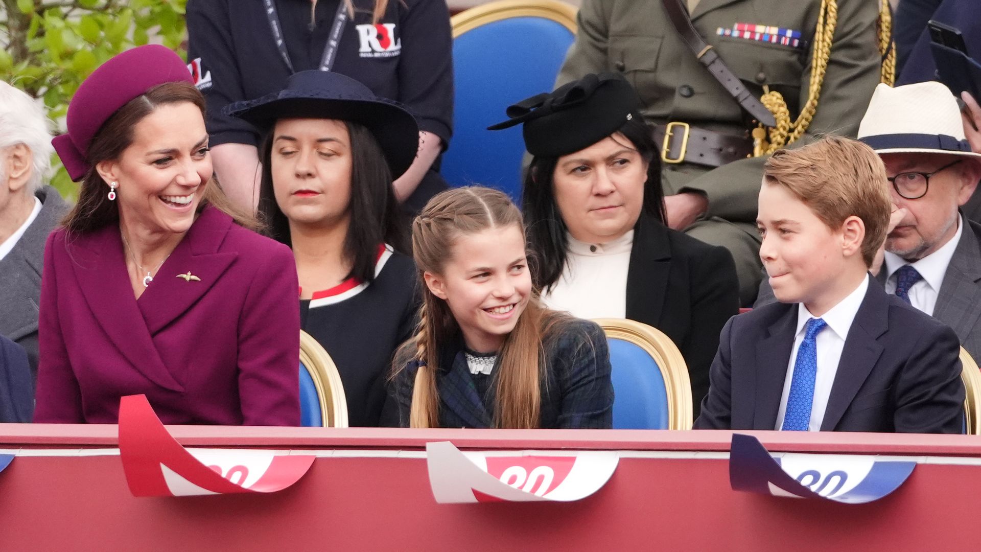 VE Day: Prince William and Kate Middleton reunite with King Charles for flypast - best photos | HELLO!