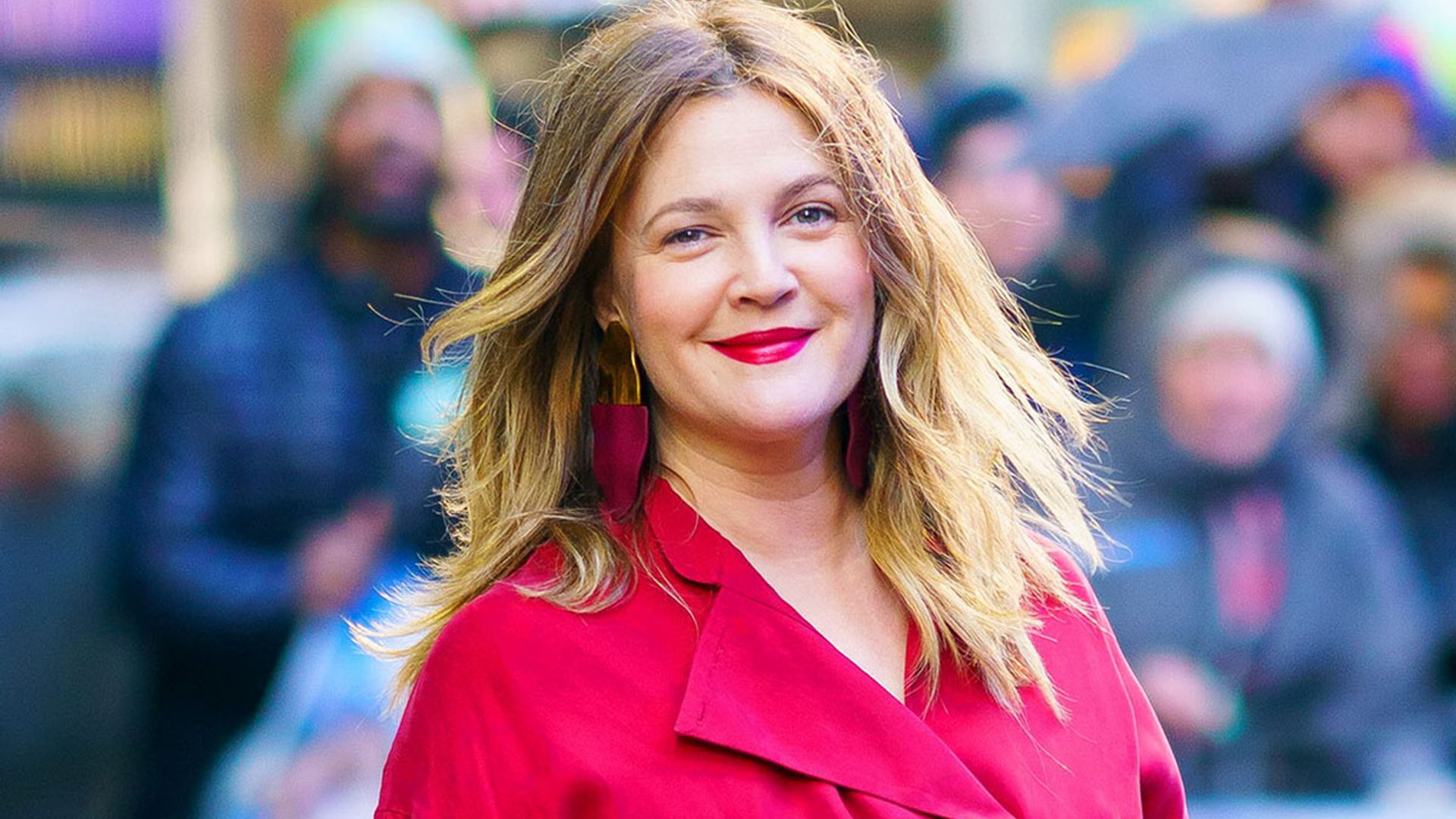 drew barrymore excited