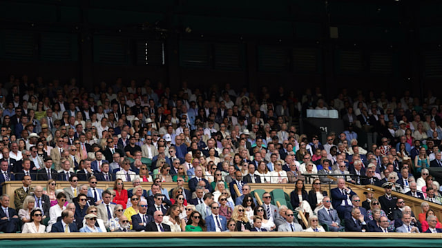 Royal box at men's final Wimbledon