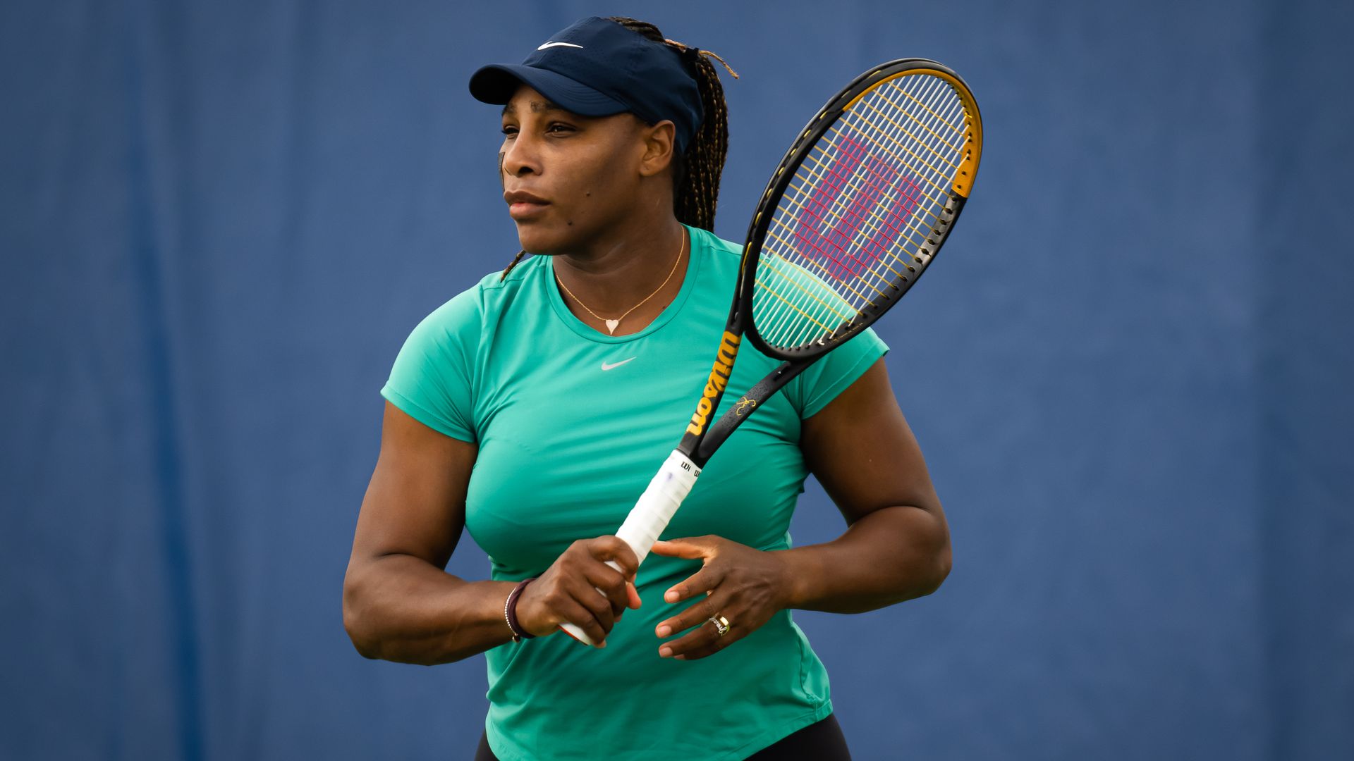 Serena Williams playing tennis