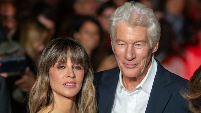Richard Gere with his wife Alejandra Silva