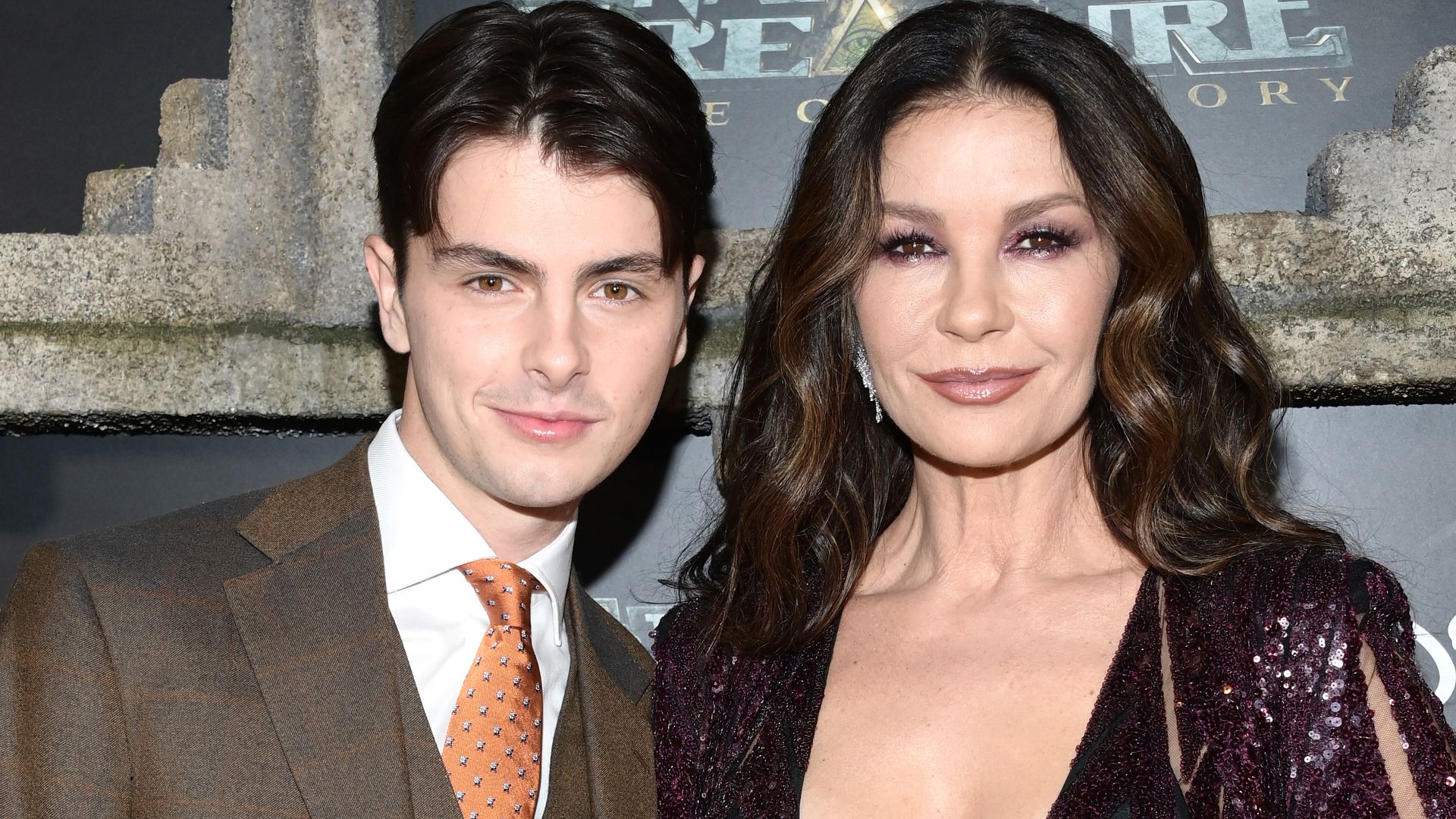 Catherine Zeta-Jones and her son Dylan Douglas 