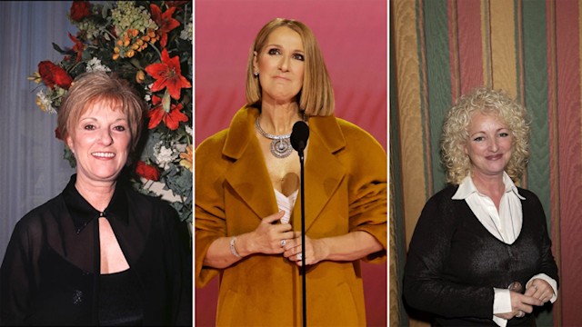 L to R: Claudette Dion, Celine Dion, Manon Dion