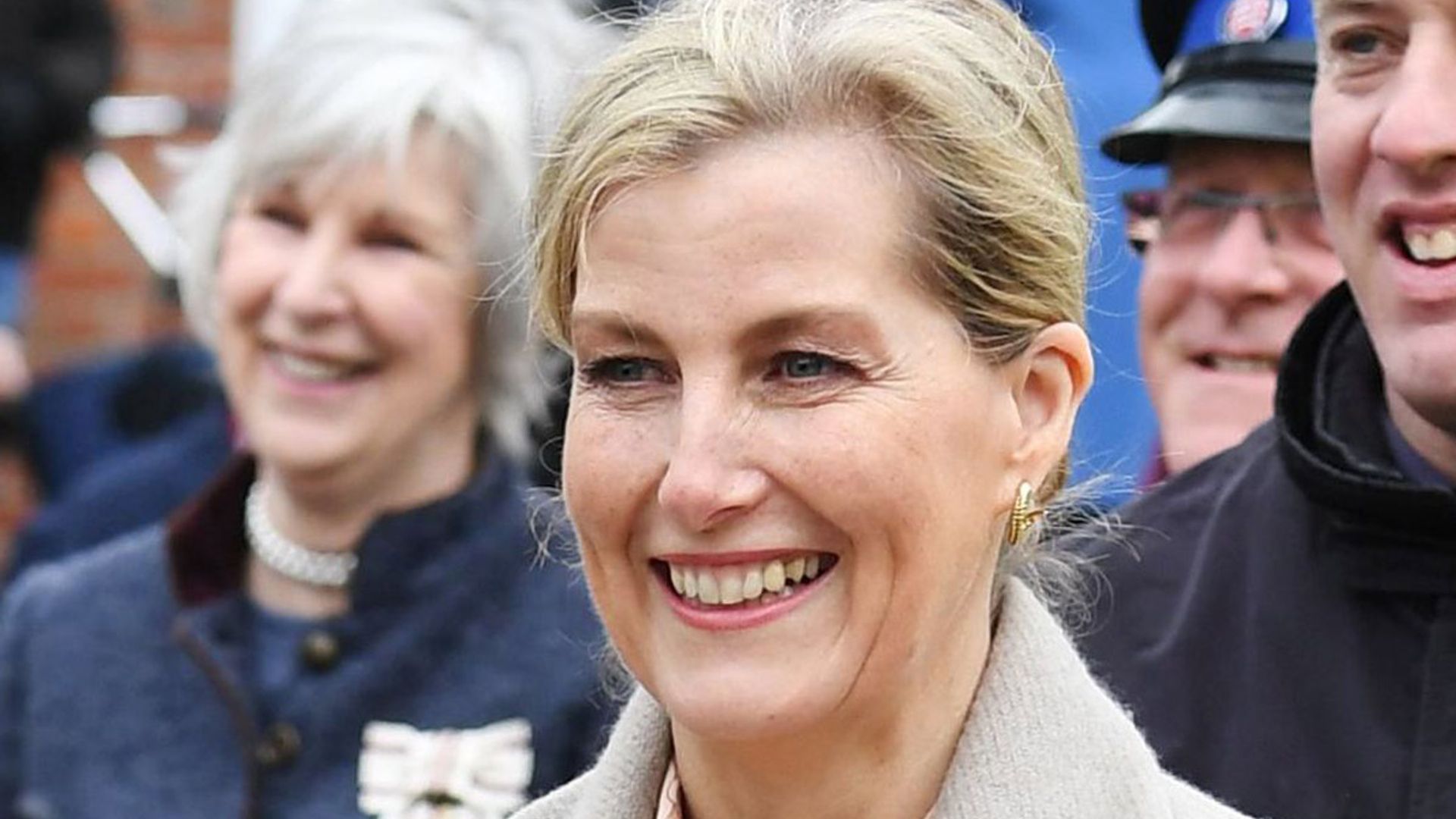 Sophie Wessex delights fans in bold pink trousers for a visit to Essex