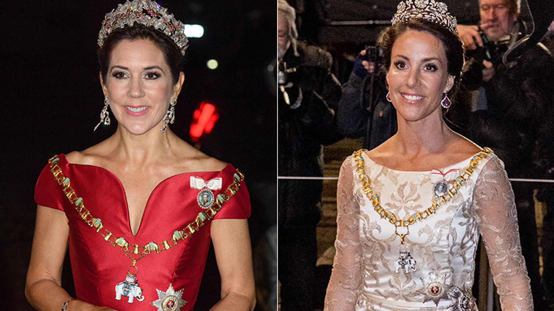 Princesses Mary and Marie of Denmark top style stakes at New Year's bash