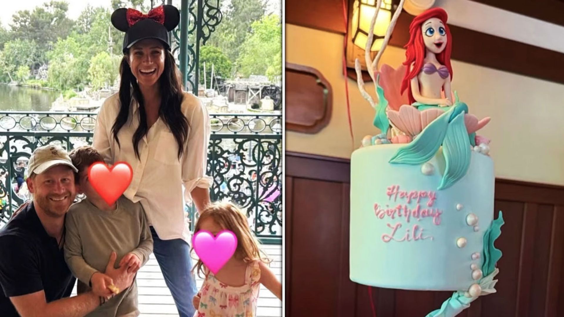 Princess Lilibet is a real-life Ariel with little mermaid cake on secret birthday trip to Disneyland